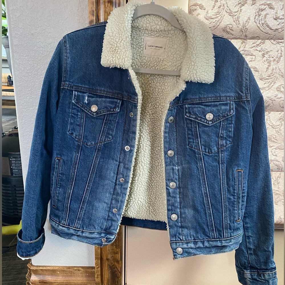 Lucky brand jean puffy jacket!
